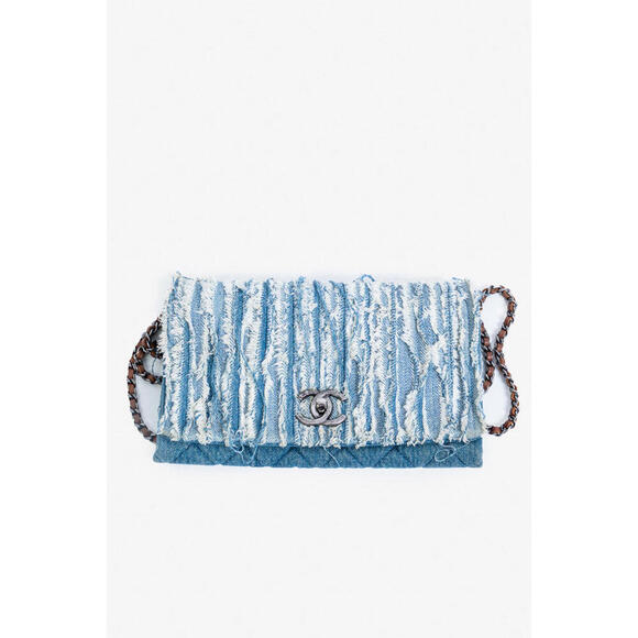 CHANEL Handbags - Chanel Denim Fringe CC Crossbody Chain shoulder Bag